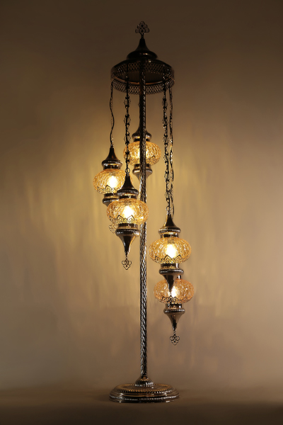 Floor Lamp S Floor Lamp S, Amber Mosaic Floor Lamp